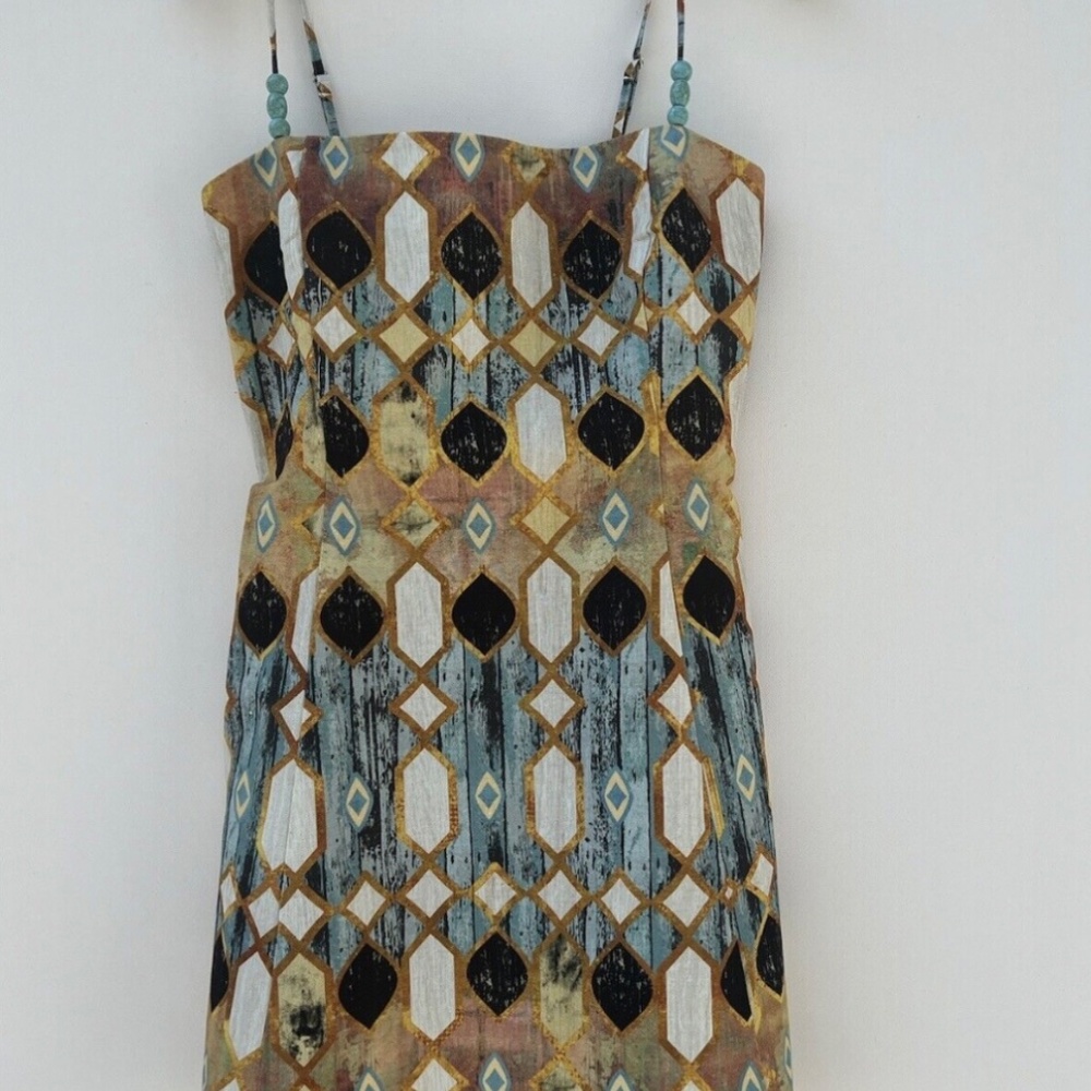 Christian Lacroix Linen Blend Mini Dress With Fringe Hem, Size XXS - Picture 15 of 16